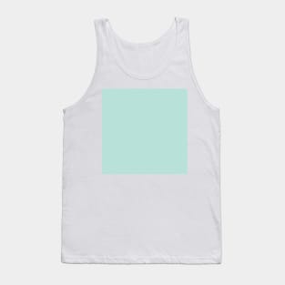 Solid Green Dream Mint Green  Monochrome Minimal Design Tank Top